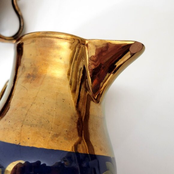 Antique Lusterware Jug Collection Copper Luster Lot of Four - Picture 8 of 12